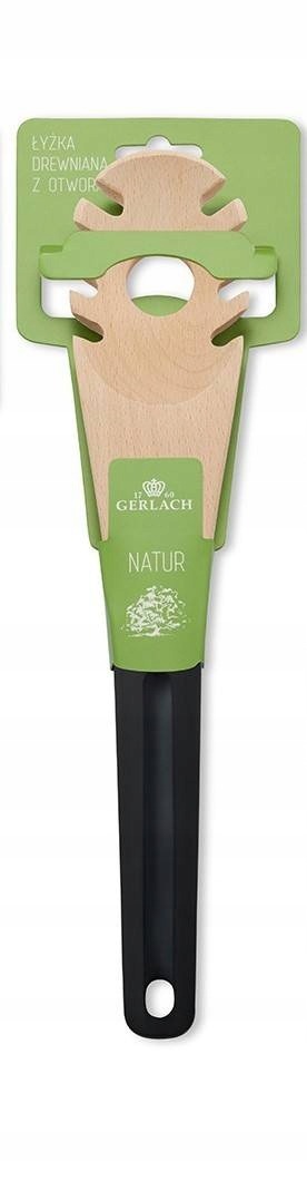 GERLACH NATUR ŁYŻKA Z OTWORAMI DREWNO BUKOWE