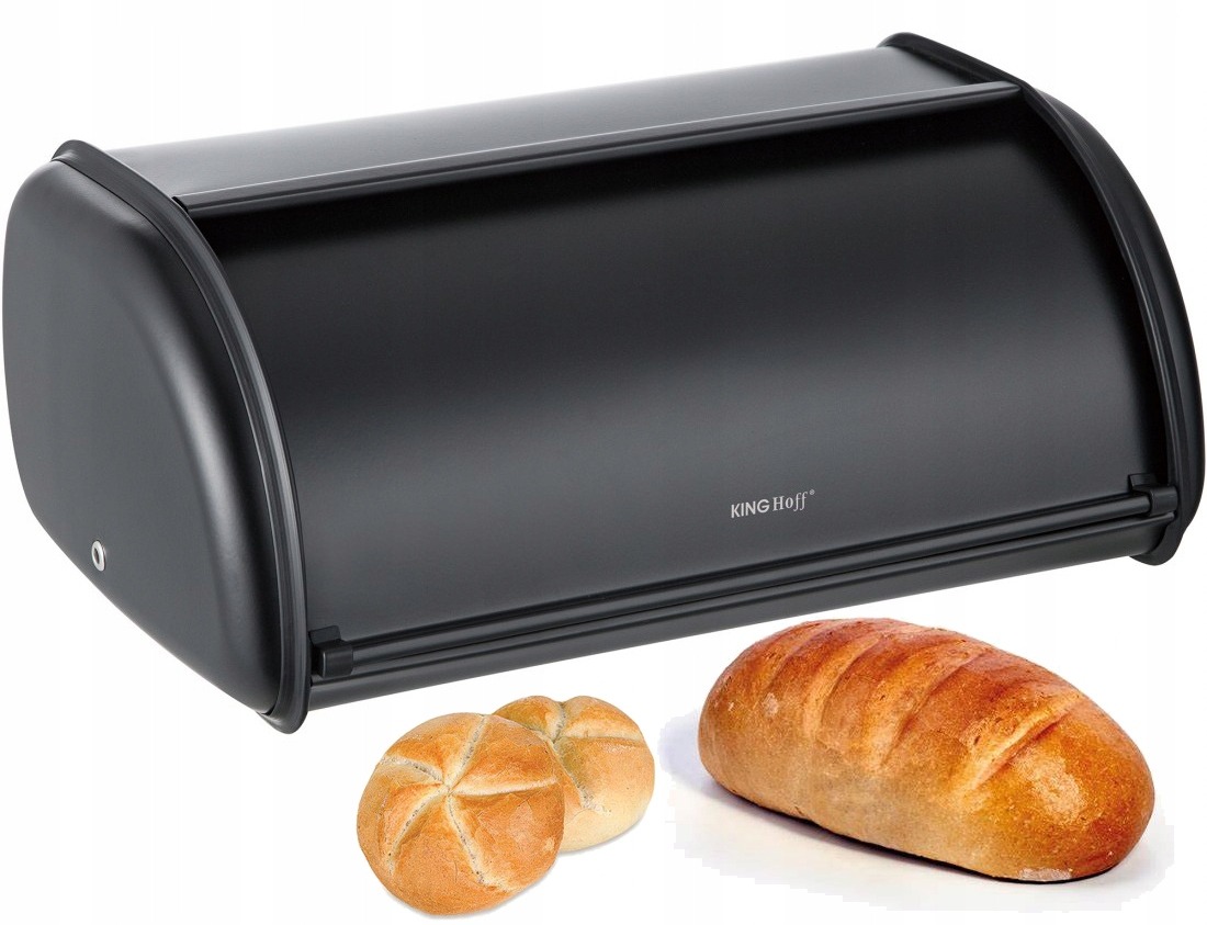 CHLEBAK POJEMNIK NA PIECZYWO STALOWY CZARNY