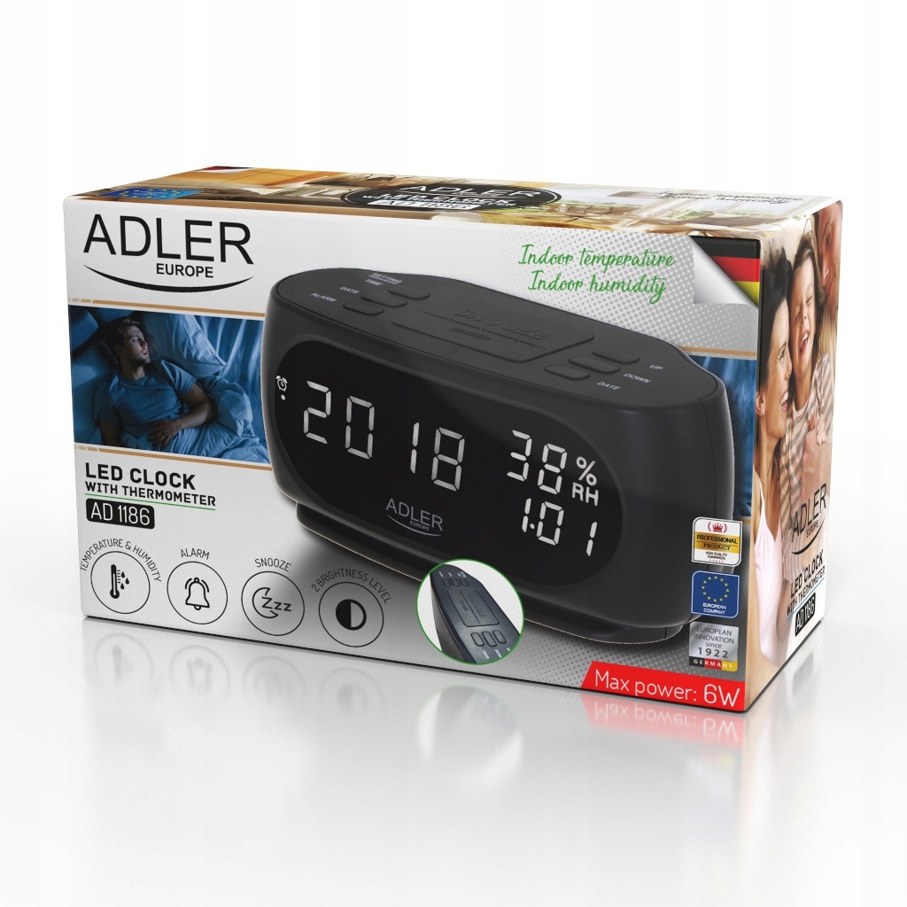 Termometr ADLER EUROPE AD1186 czarny