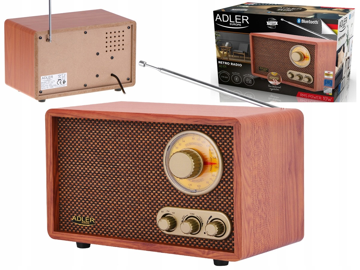 RADIO KUCHENNE RETRO BLUETOOTH FM/AM REGUL. AD1171