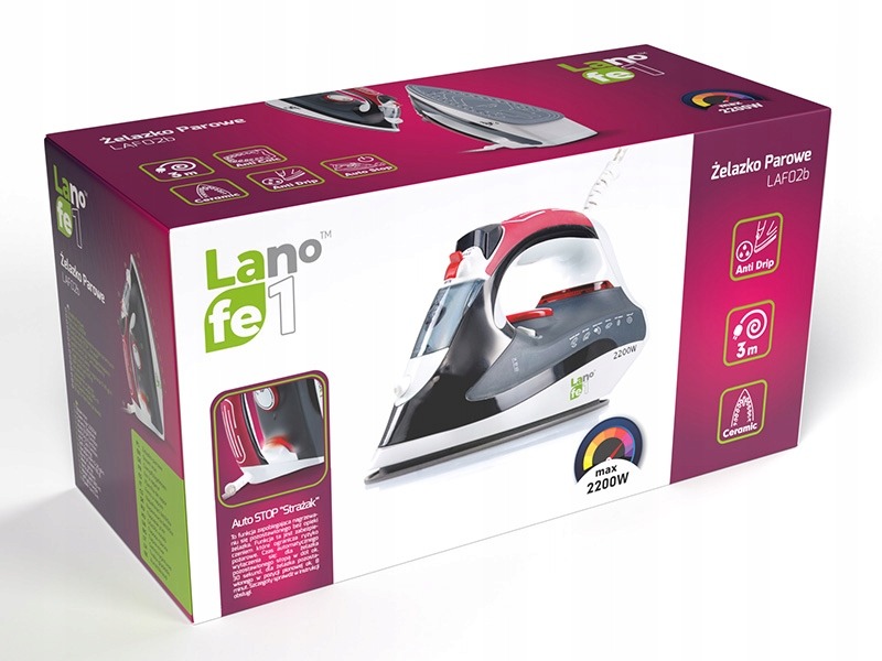 Żelazko parowe LAFE LAF02B 2200W
