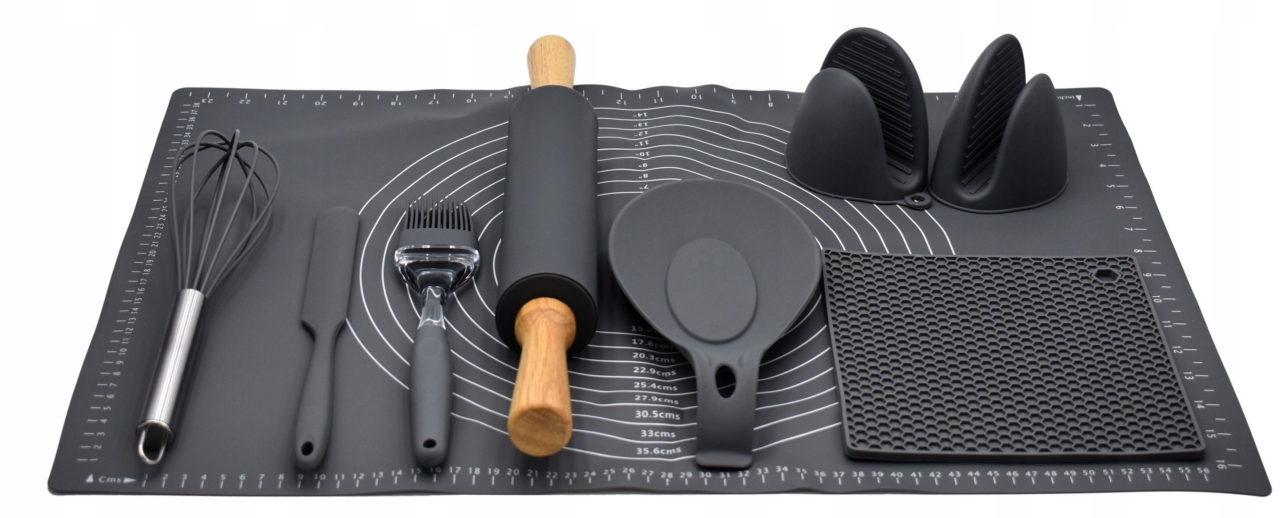 STOLNICA SILIKONOWA MATA KUCHENNA WAŁEK ZESTAW XXL