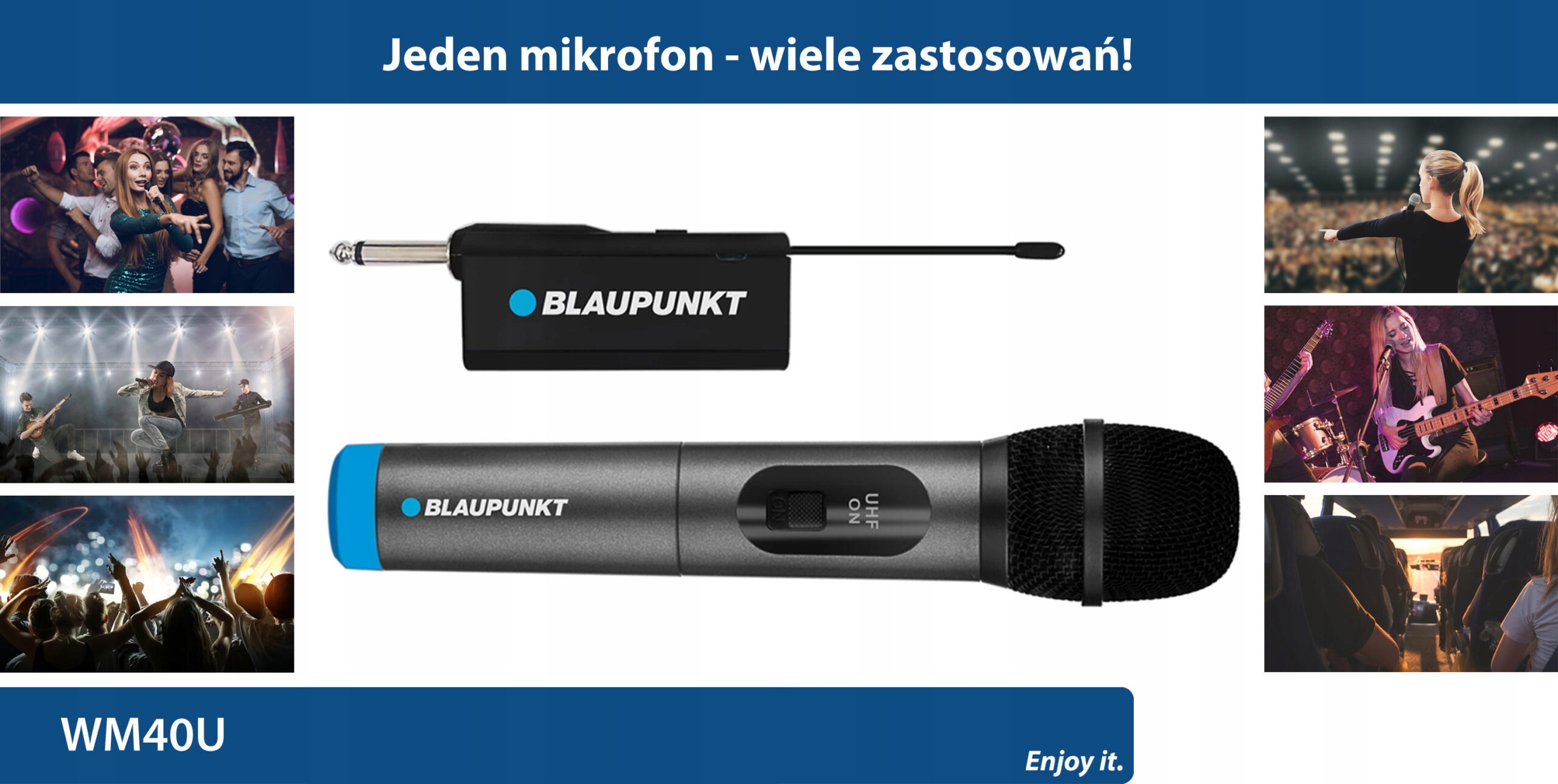 MIKROFON BEZPRZEWODOWY KARAOKE - BLUETOOTH WM40U