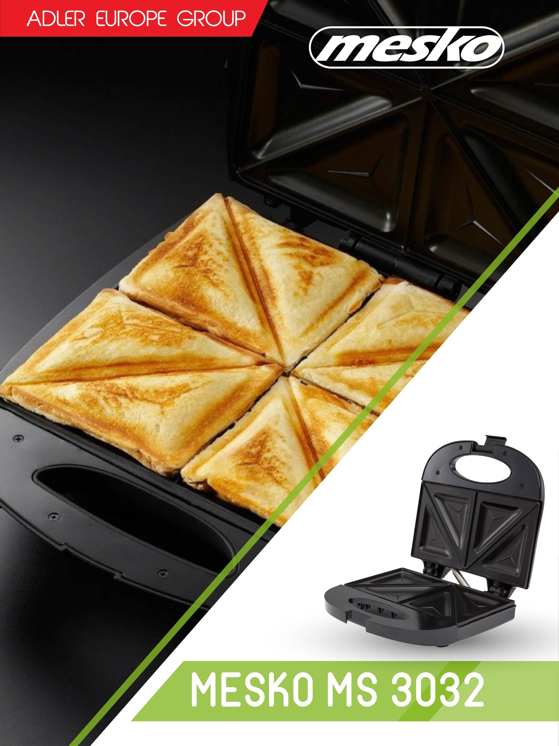 OPIEKACZ TOSTER SANDWICH DO KANAPEK MS3032