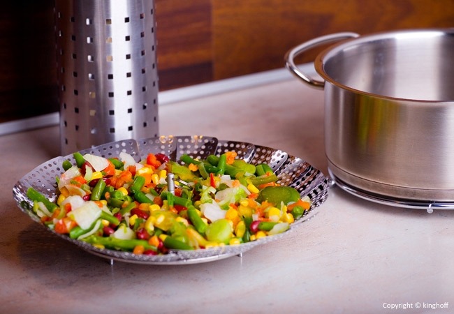 KOSZYK PAROWY DO WARZYW WKŁAD SKŁADANY 24CM 1164