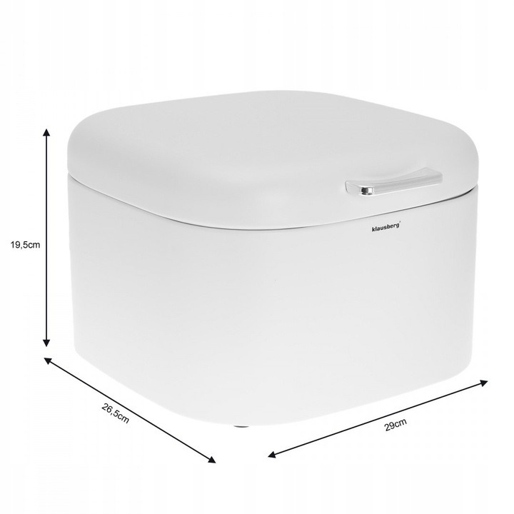 Chlebak jednoczęściowy 7503 CHLEBAKI biały metal