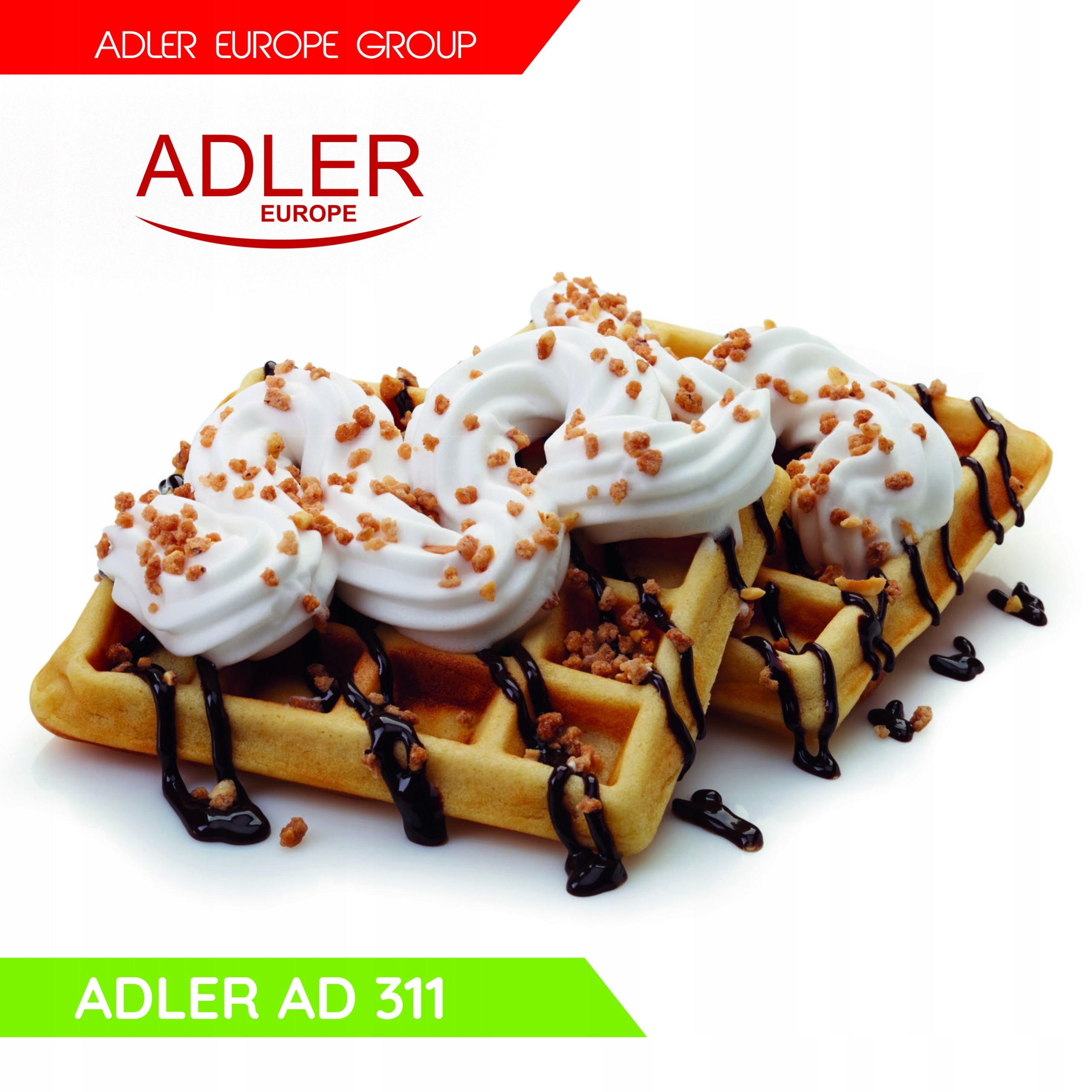 GOFROWNICA 2 CHRUPIĄCE GOFRY OPIEKACZ 700W AD311