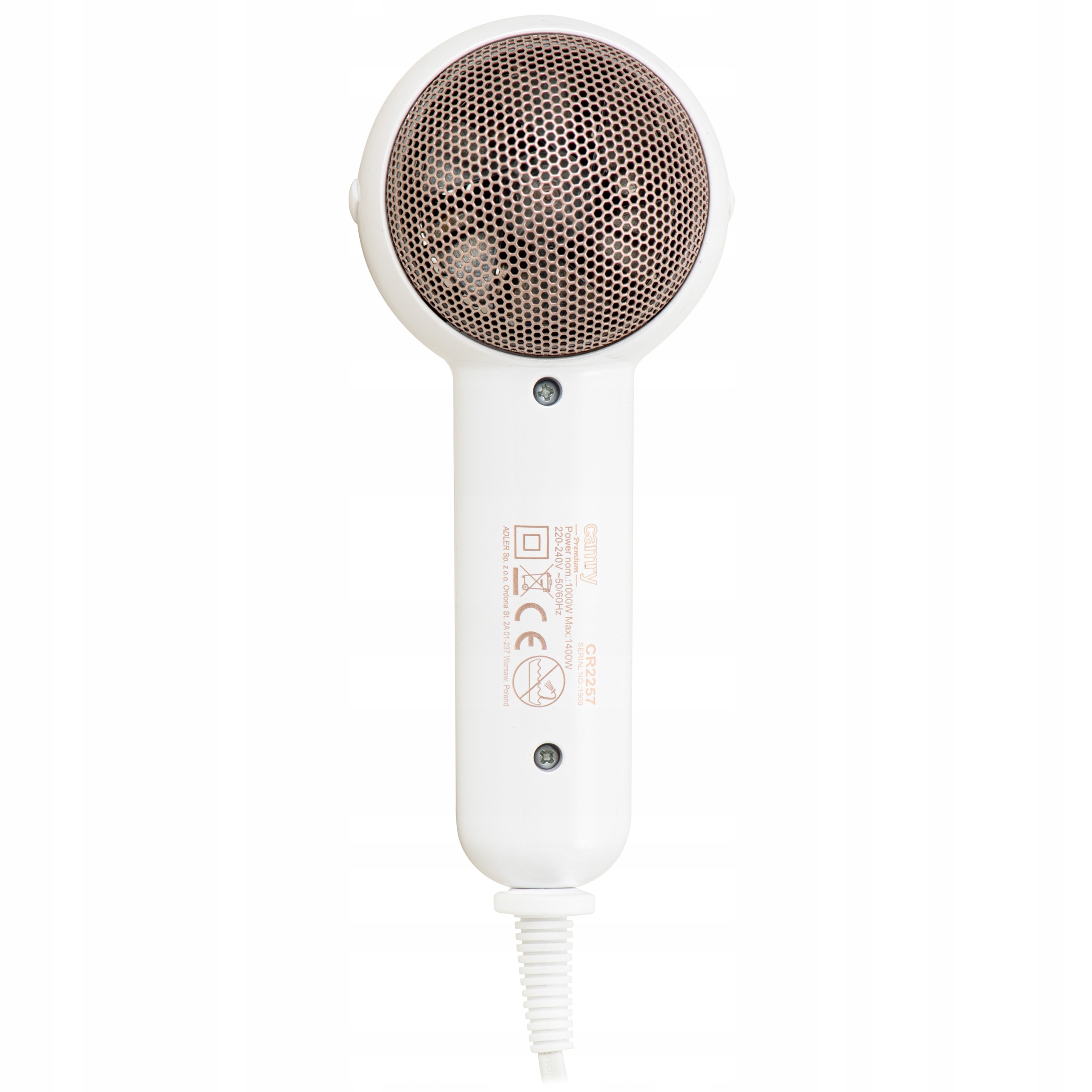 MAŁA SUSZARKA DO WŁOSÓW TURYSTYCZNA 1200W SKŁADANA