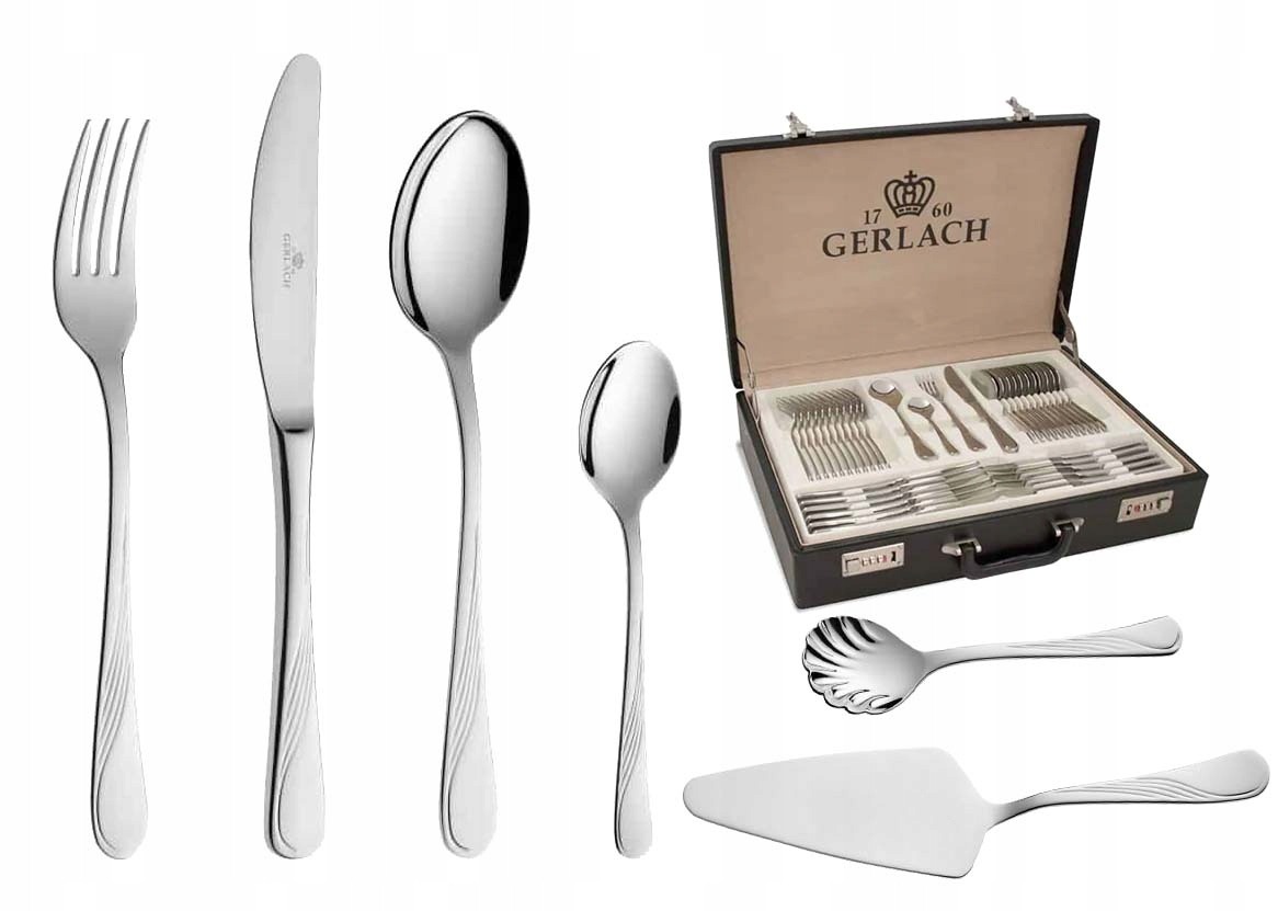 Komplet sztućców Gerlach Celestia 68 el. WALIZKA