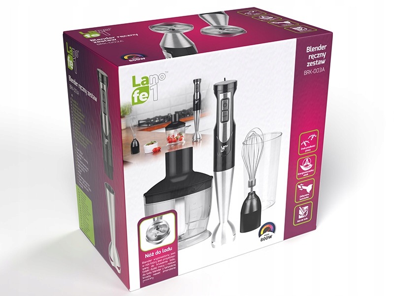 WIELOFUNKCYJNY BLENDER RĘCZNY LAFE BRK003A 800W