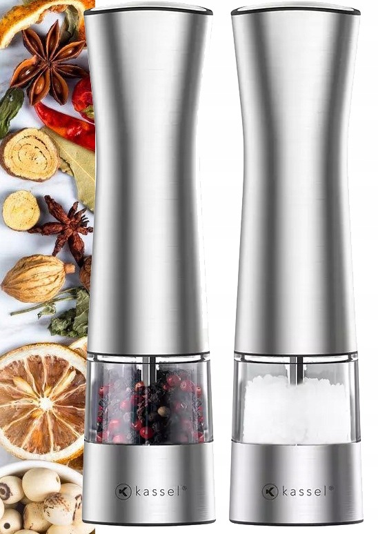MŁYNEK ELEKTRYCZNY DO SOLI PIEPRZU 2 SZTUKI 93580