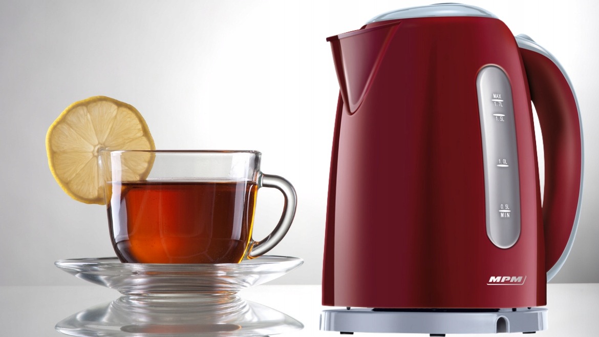 CZAJNIK BEZPRZEWODOWY MPM MCZ85 BORDO 1,7L 2200W