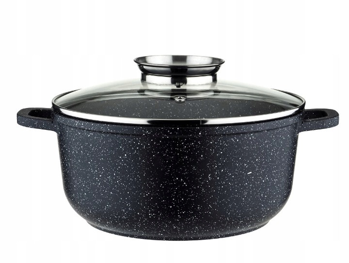 GARNEK GRANITOWY tradycyjny marmurkowy 2.8 L