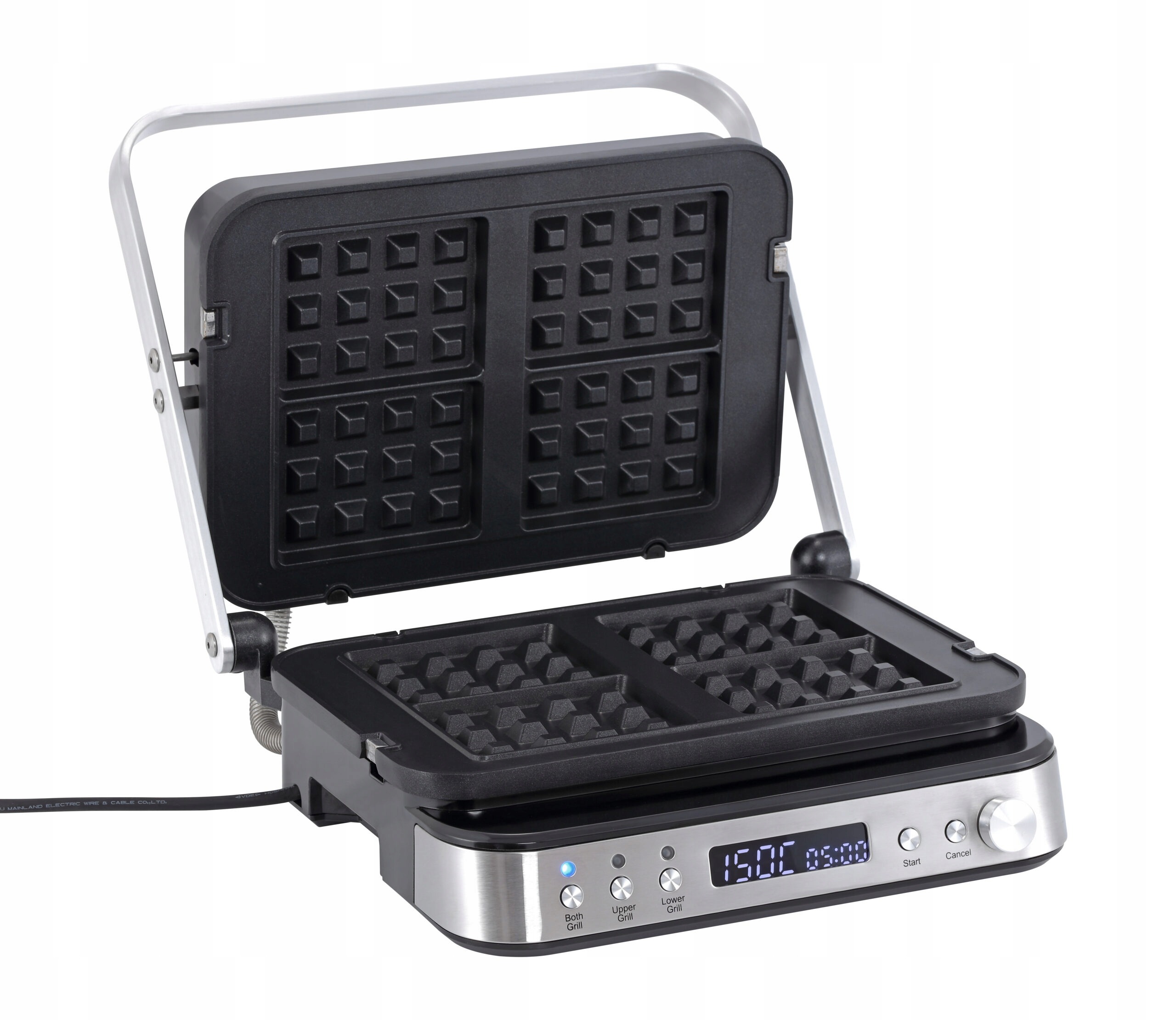 GRILL ELEKTRYCZNY 2000W + GOFROWNICA GRS901
