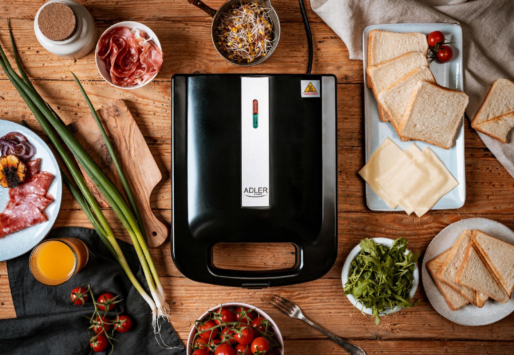 OPIEKACZ TOSTER XXL 4 KANAPKI TOSTY SANDWICH 2000W