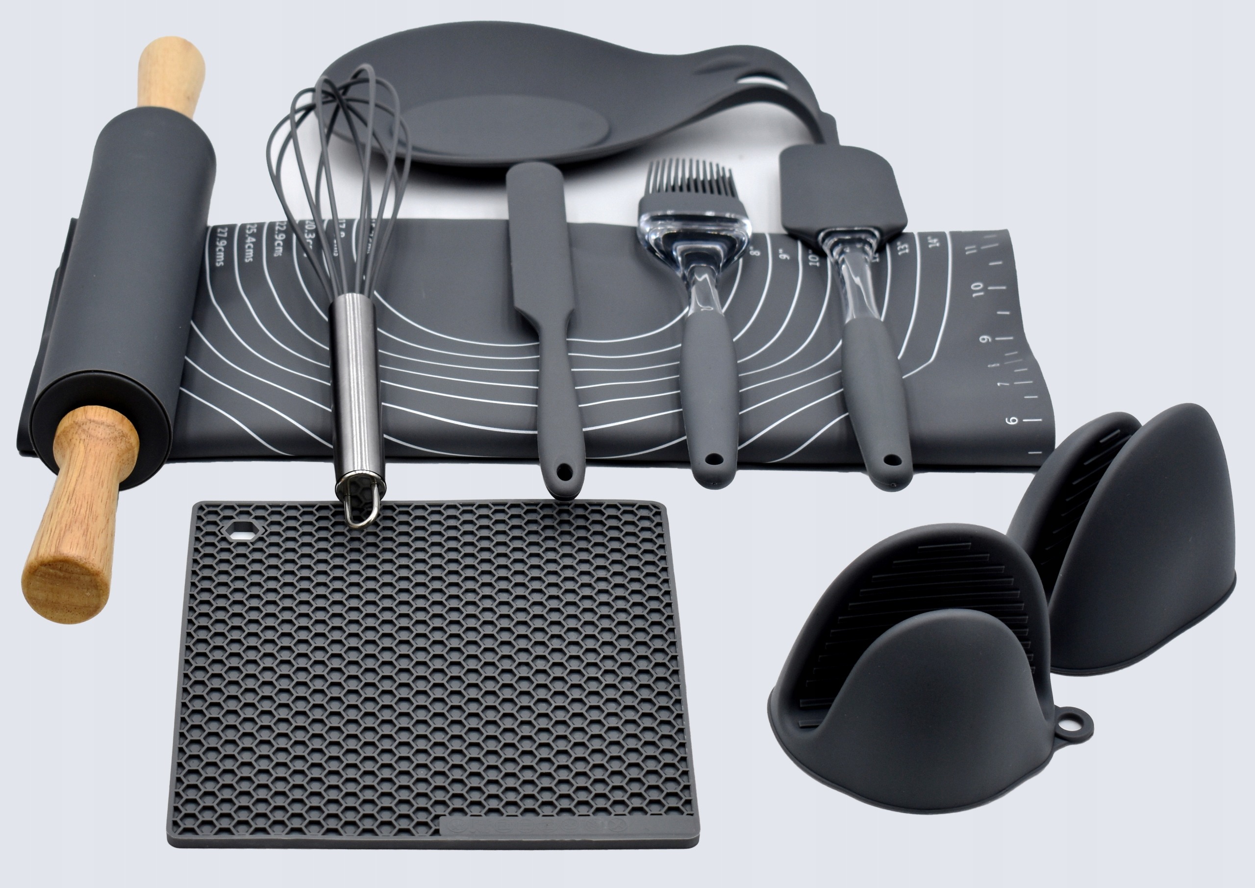 STOLNICA SILIKONOWA MATA KUCHENNA WAŁEK ZESTAW XXL