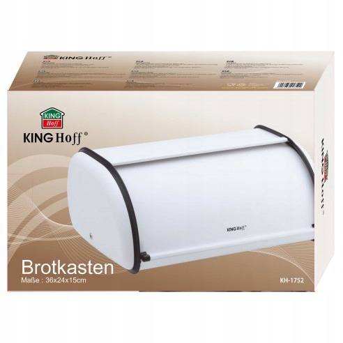 CHLEBAK POJEMNIK NA PIECZYWO STALOWY biały