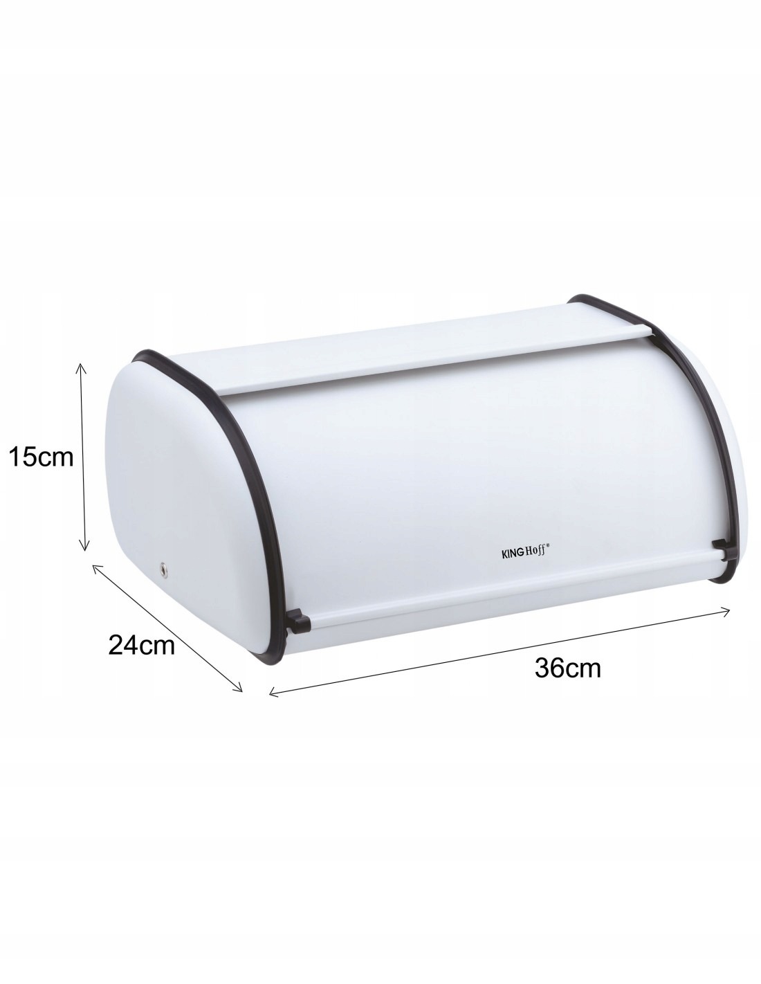 CHLEBAK POJEMNIK NA PIECZYWO STALOWY biały