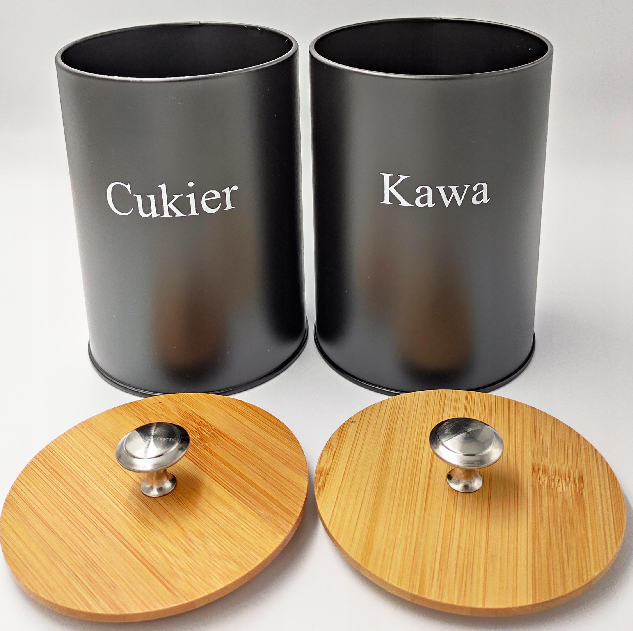 POJEMNIKI KUCHENNE ZESTAW CUKIER HERBATA KAWA 2648