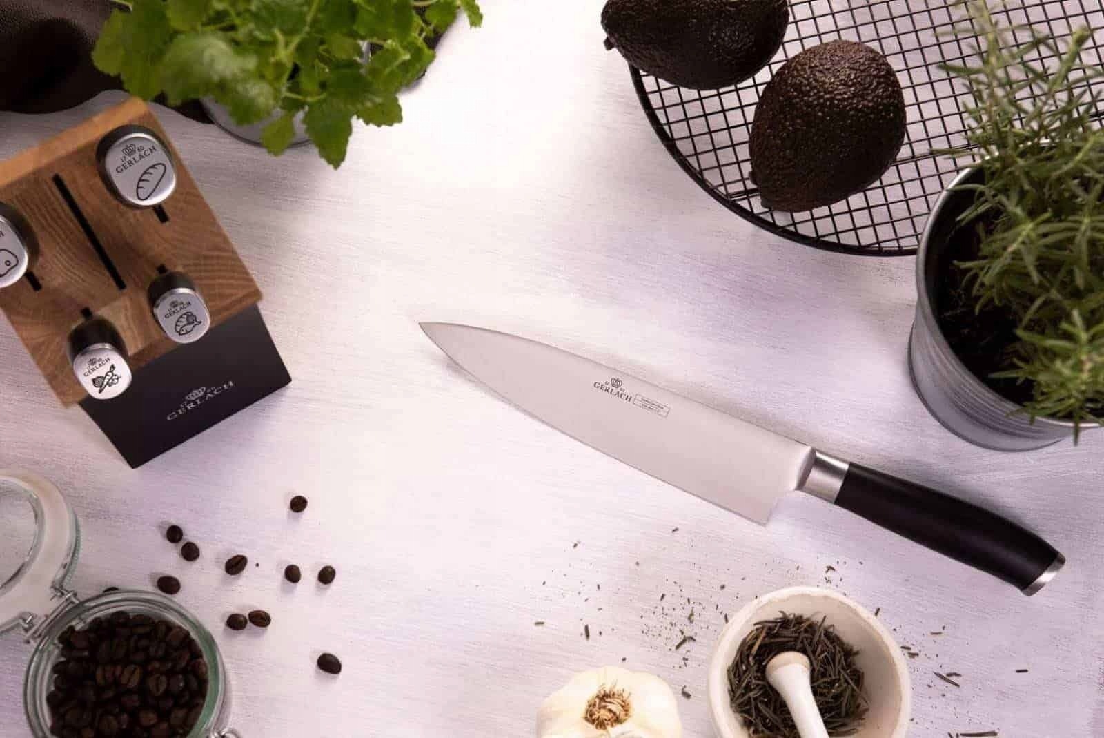 Komplet noży w bloku Gerlach Deco Black 5 szt. 991