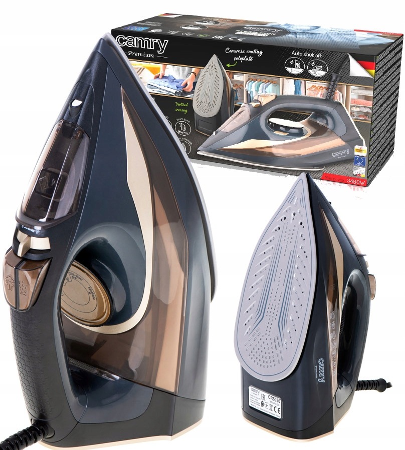 ŻELAZKO PAROWE 3400W STRAŻAK ANTI-CALC CR5036