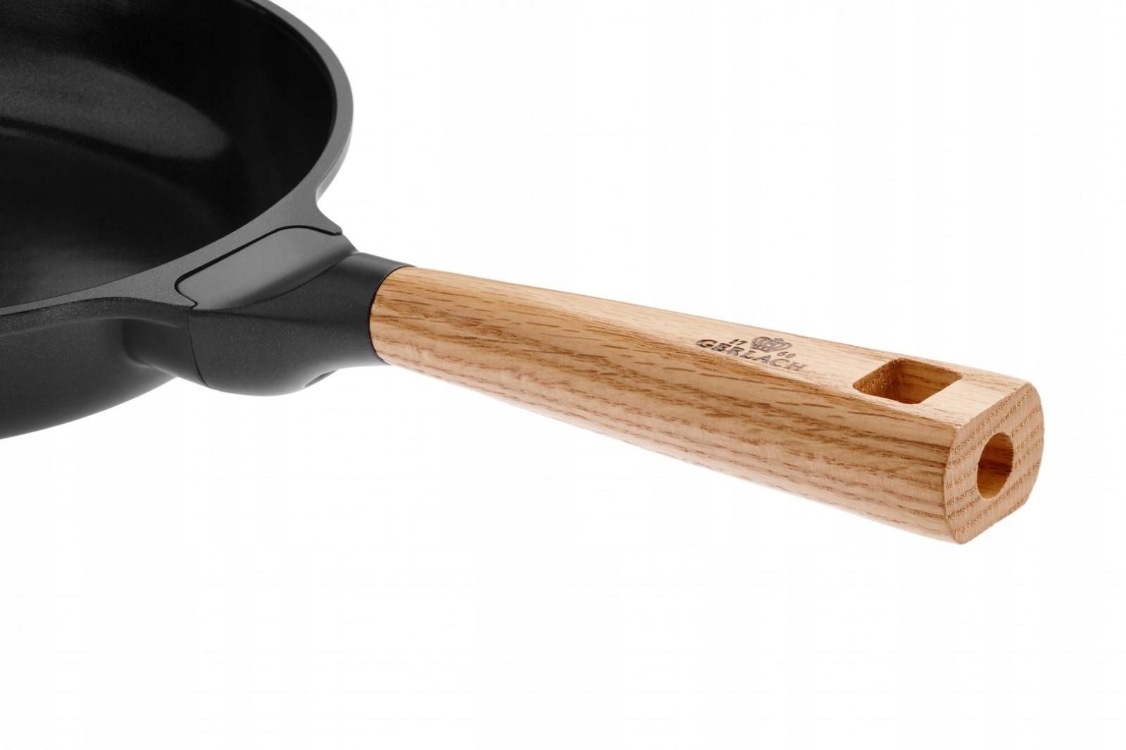 Patelnia Gerlach Natur 24 cm INDUKCJA GAZ czarna