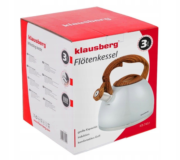 CZAJNIK STALOWY MAT 3L KLAUSBERG 7451