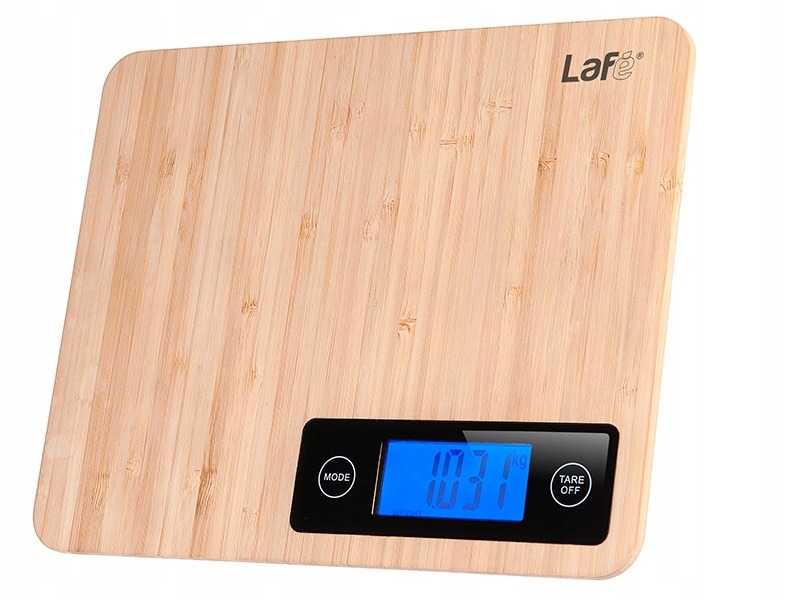 LAFE waga kuchenna WKS003 wyświetlacz 5kg bambus