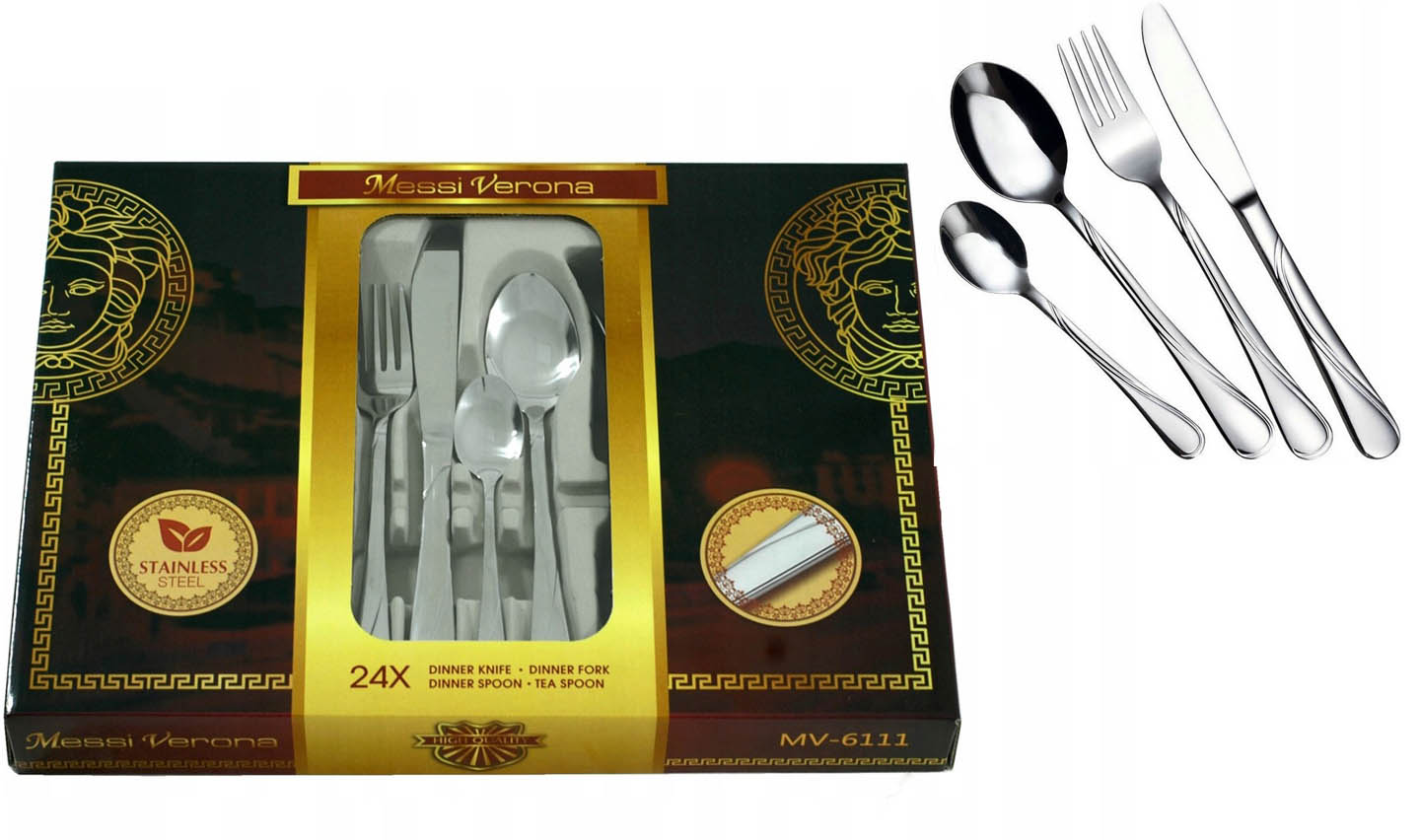 Zestaw SZTUĆCÓW MESSI VERONA Sztućce 24el WZORY