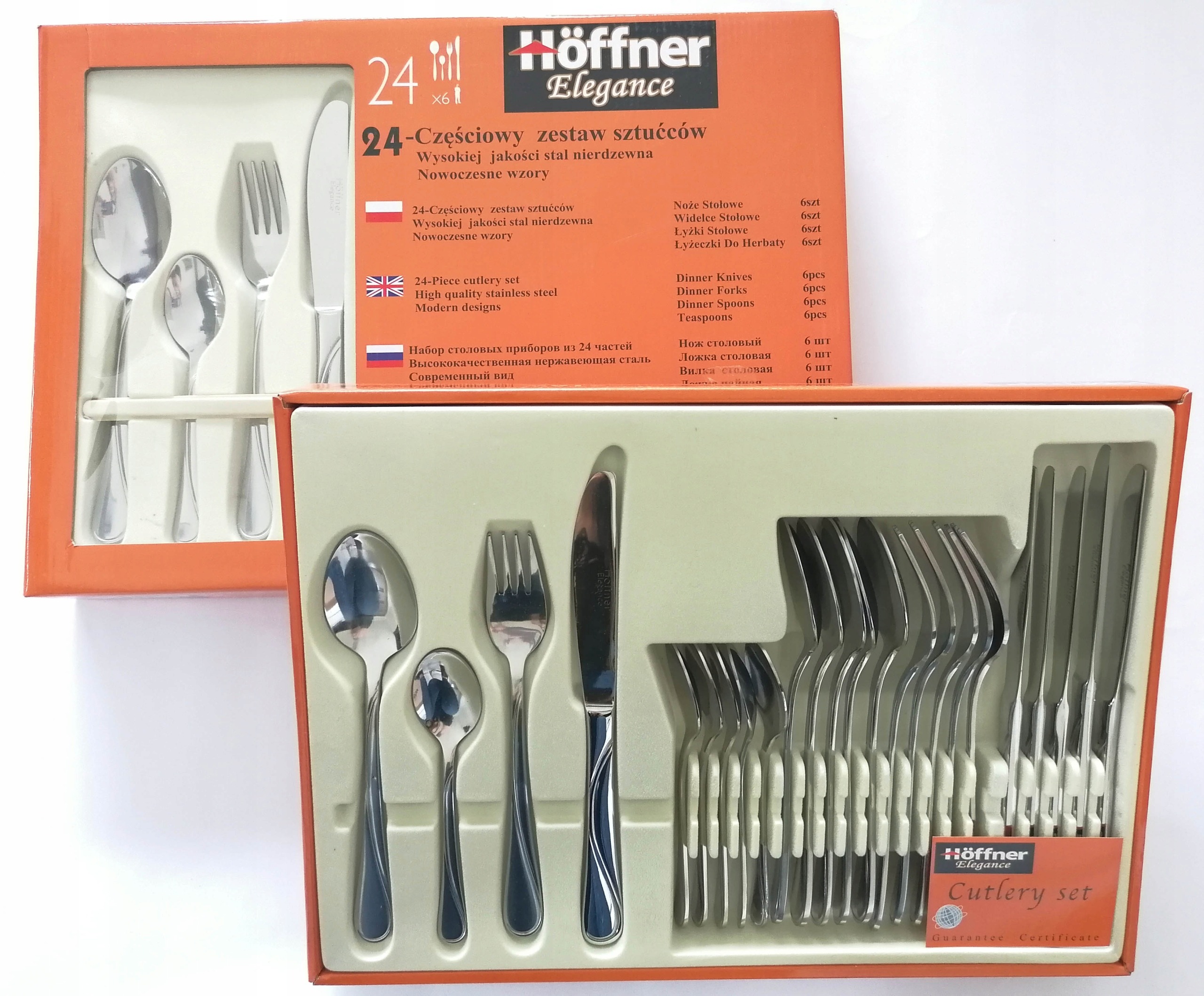 HOFFNER SZTUĆCE 48EL ZESTAW NA 12 OSÓB SATYNA