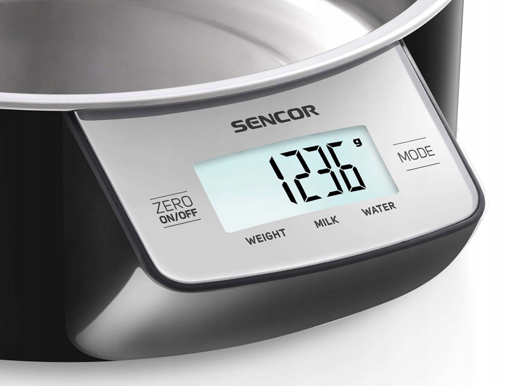 Waga kuchenna Sencor SKS4030BK srebrny/szary 5 kg