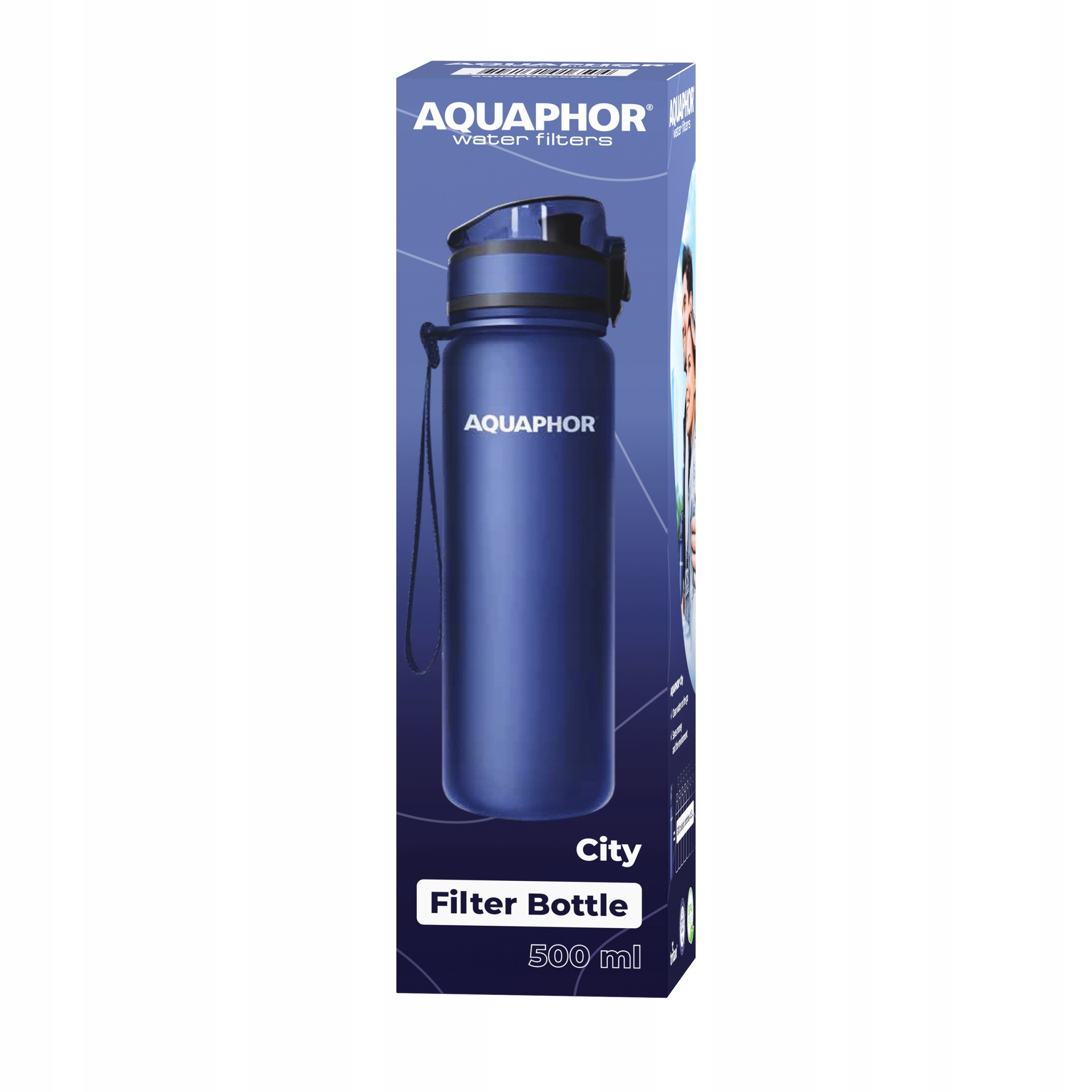 Butelka filtrująca Aquaphor City 0,5 l granatowa