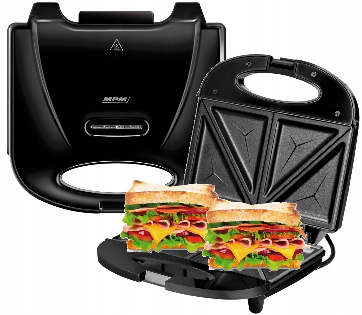 TOSTER OPIEKACZ MPM SANDWICH MOCNY CZARNY