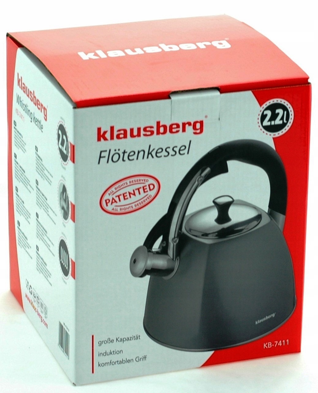 CZAJNIK Indukcja KLAUSBERG 2,2L Szary |KB 7411