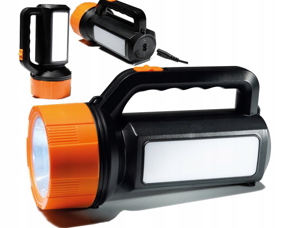 LATARKA AKUMULATOROWA ŁADOWALNA SZPERACZ REFLEKTOR