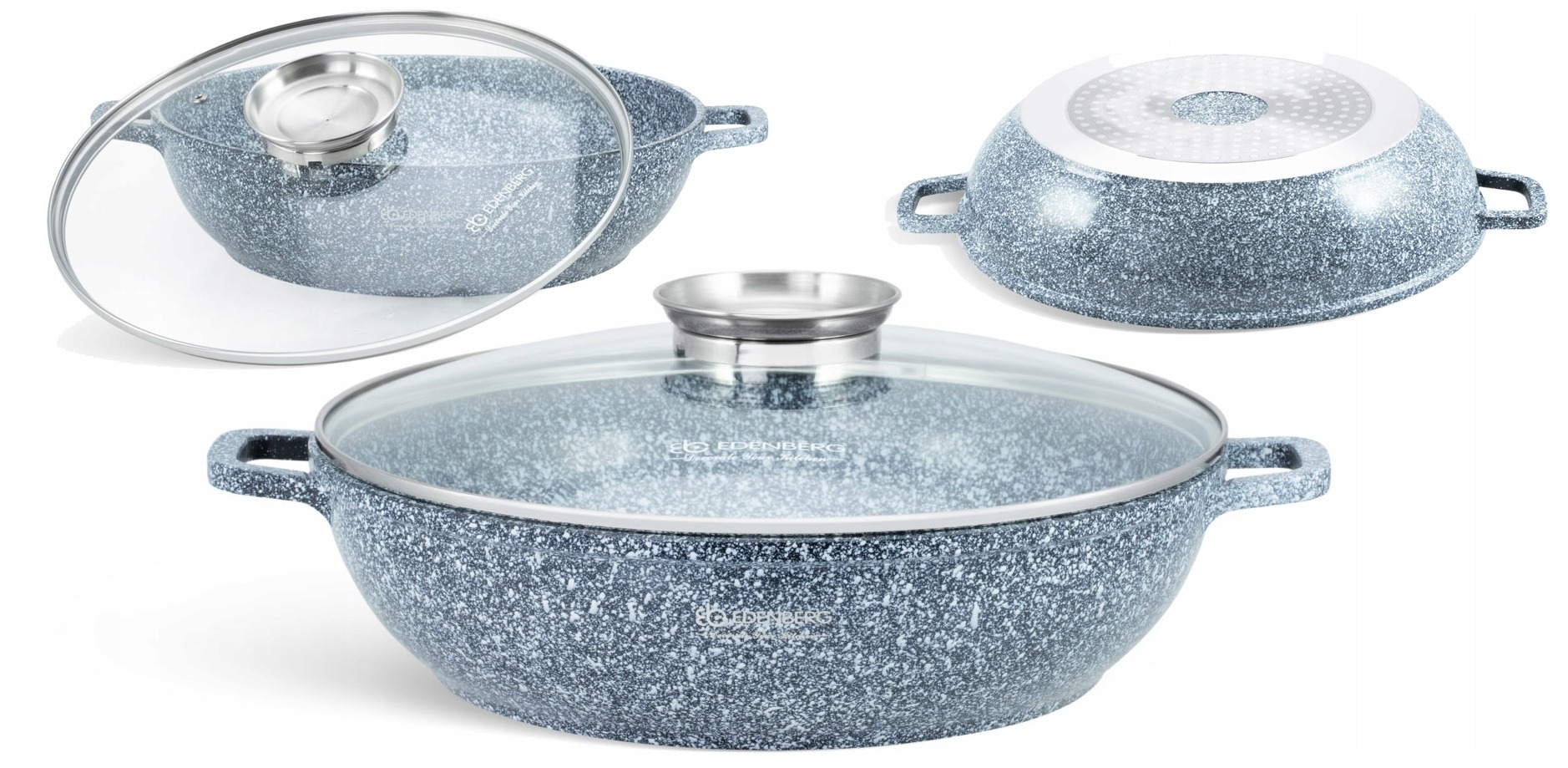 Garnek granitowy brytfanna 5,5l indukcja 8042