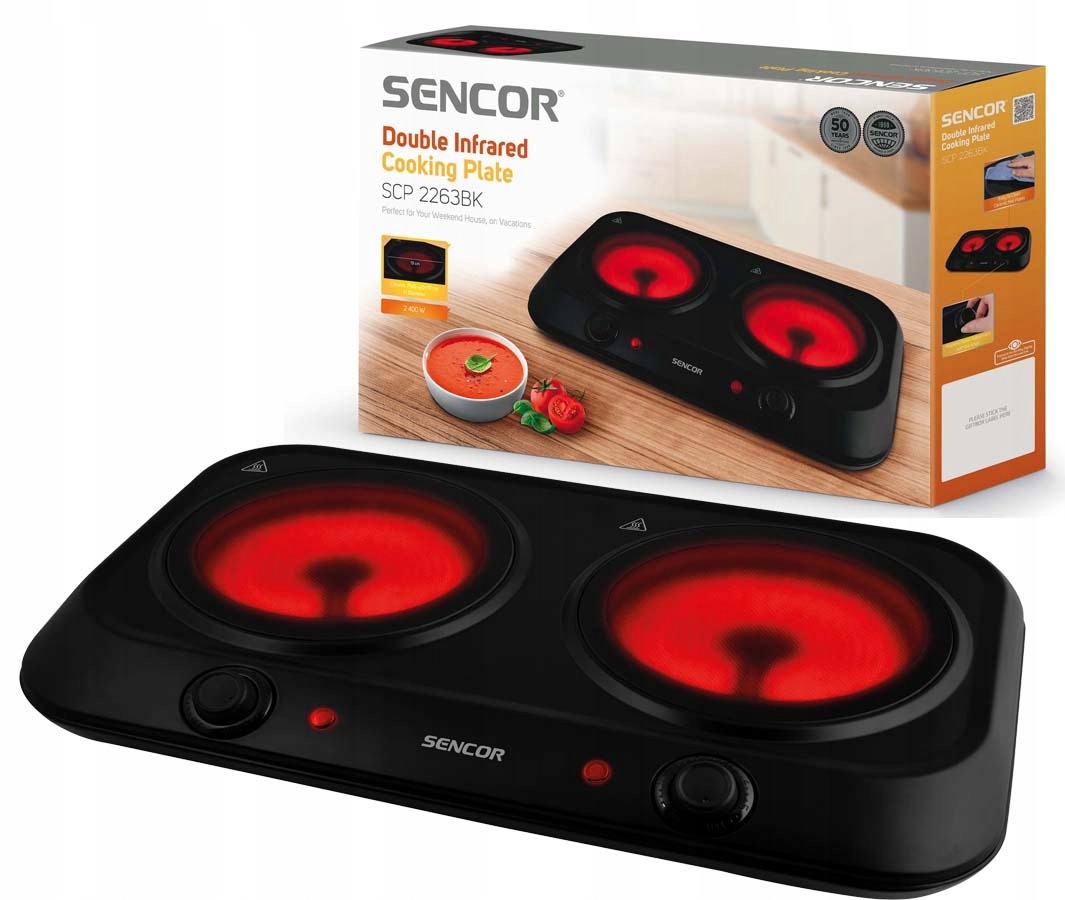Kuchenka Elektryczna Turystyczna Sencor SCP2263BK