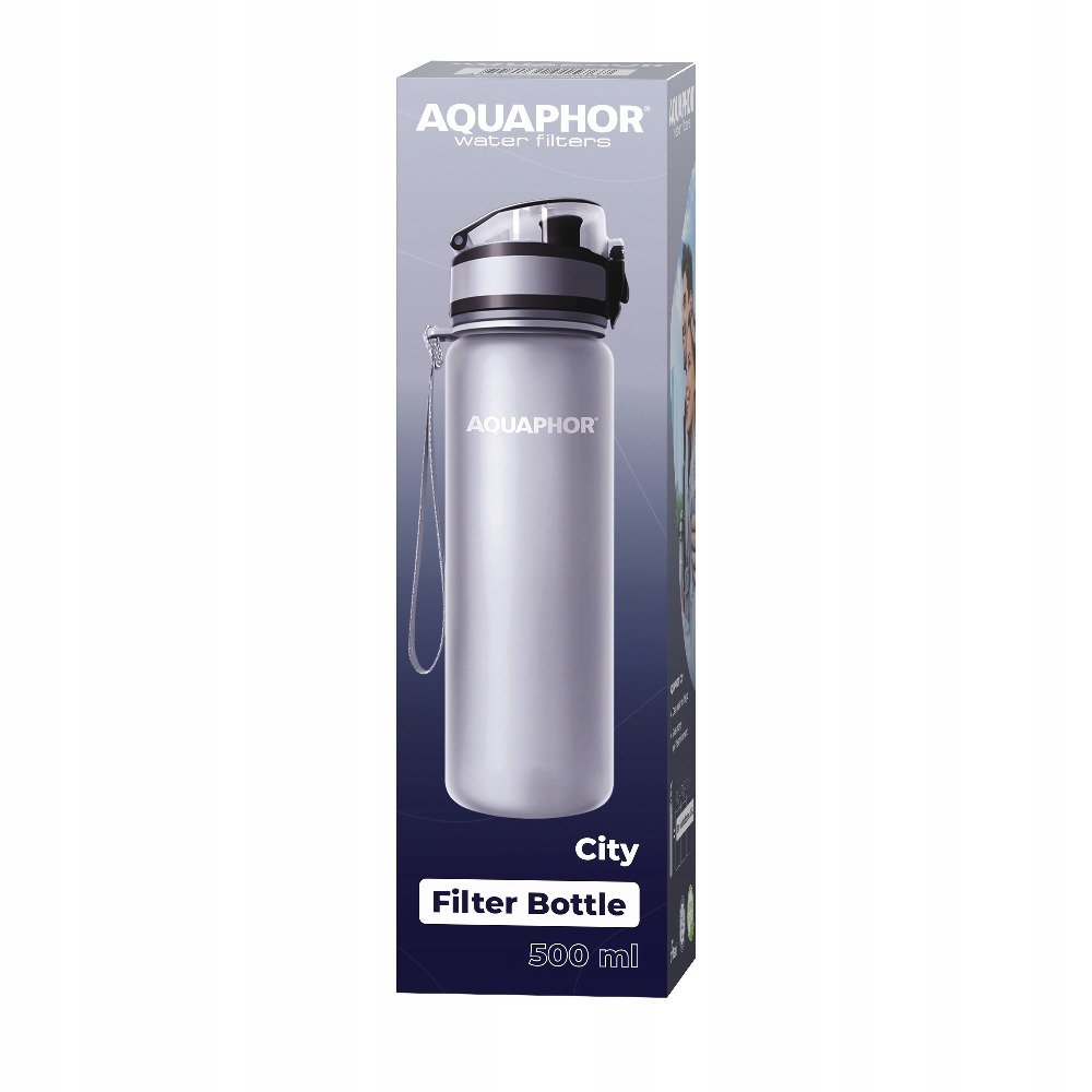 Butelka filtrująca Aquaphor City 0,5 l szara