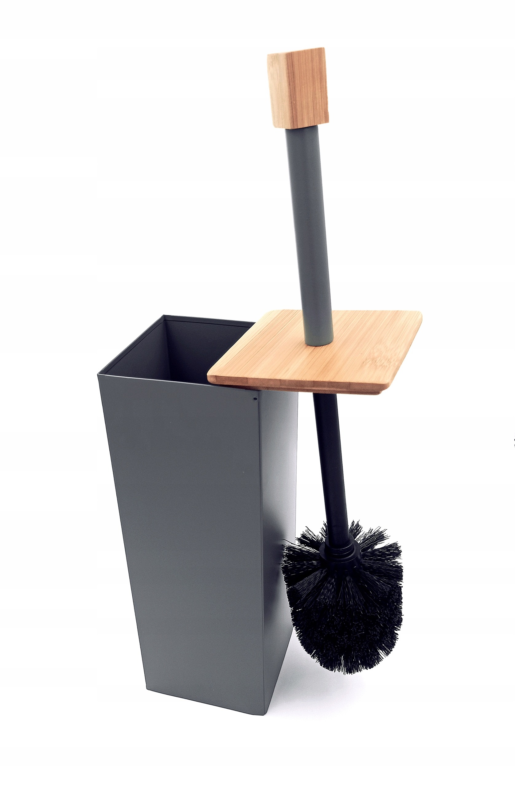 SZCZOTKA DO WC TOALETY WOLNOSTOJĄCA SZARA 2578