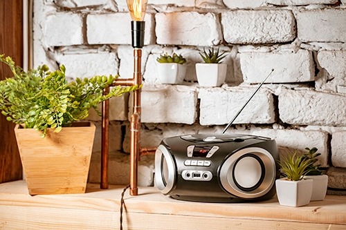 RADIO ODTWARZACZ BOOMBOX CD-MP3 USB ADLER AD1181