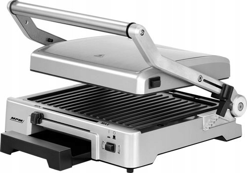 Kontaktowy grill elektryczny MPM MGR10 M srebrny
