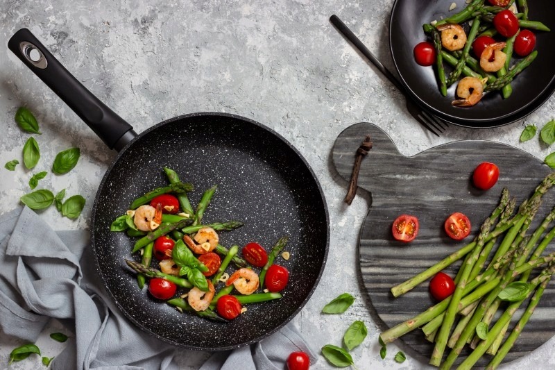 Patelnia tradycyjna Edenberg 26 cm marmurowa 757