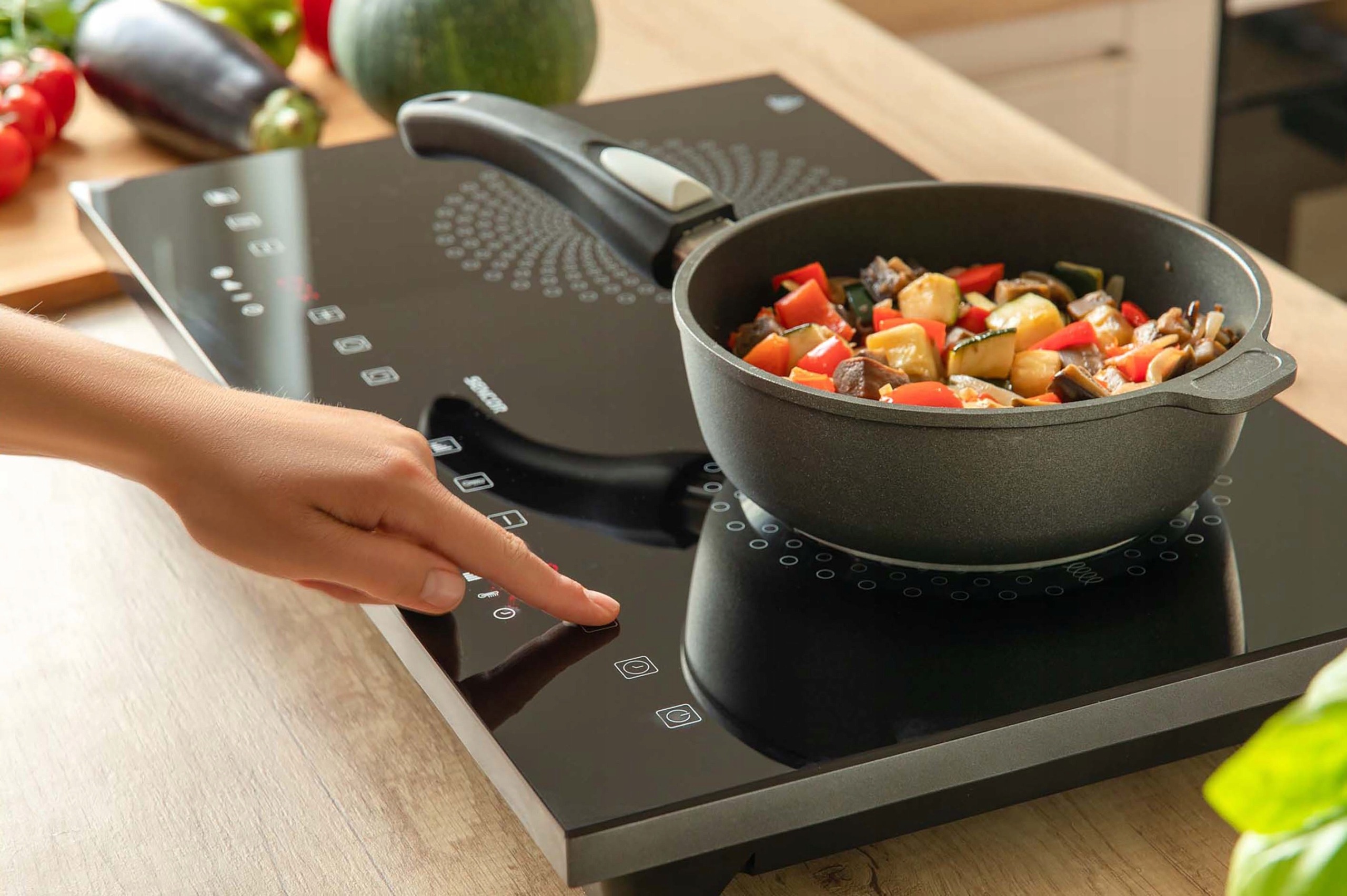 KUCHENKA ELEKTRYCZNA CERAMICZNA 2 PALNIKOWA BLACK