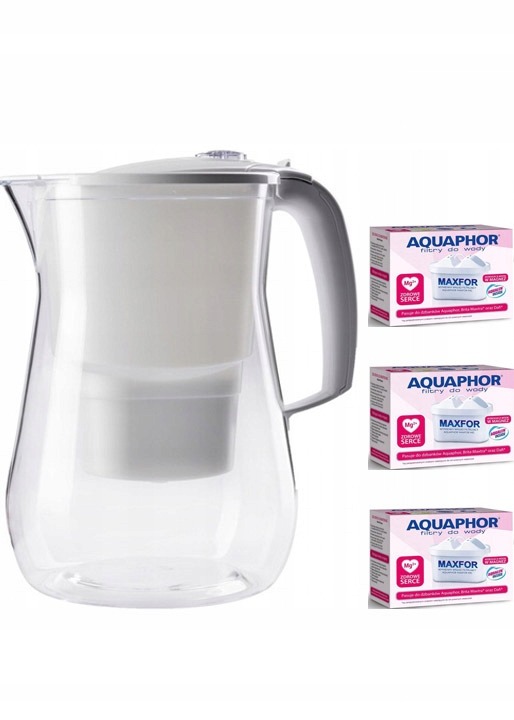 DZBANEK AQUAPHOR ONYX 2 KOLORY -4,2L + 3 WKŁADY MG