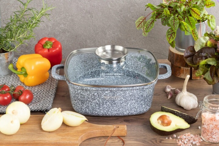 Garnek Marmurkowy EDENBERG 2.8L 8001 Indukcja 20CM