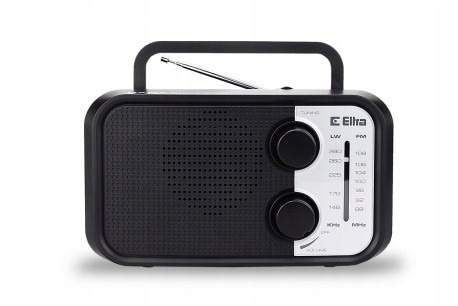 RADIO KUCHENNE RETRO SIECIOWE NA BATERIE CZARNE
