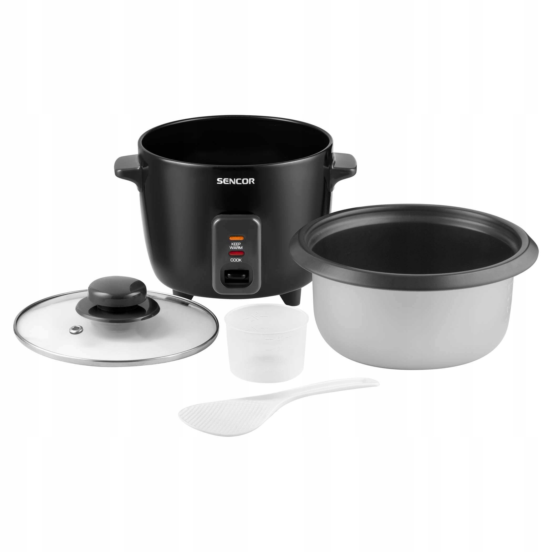 Garnek do gotowania ryżu SRM0601BK czarny 300 W