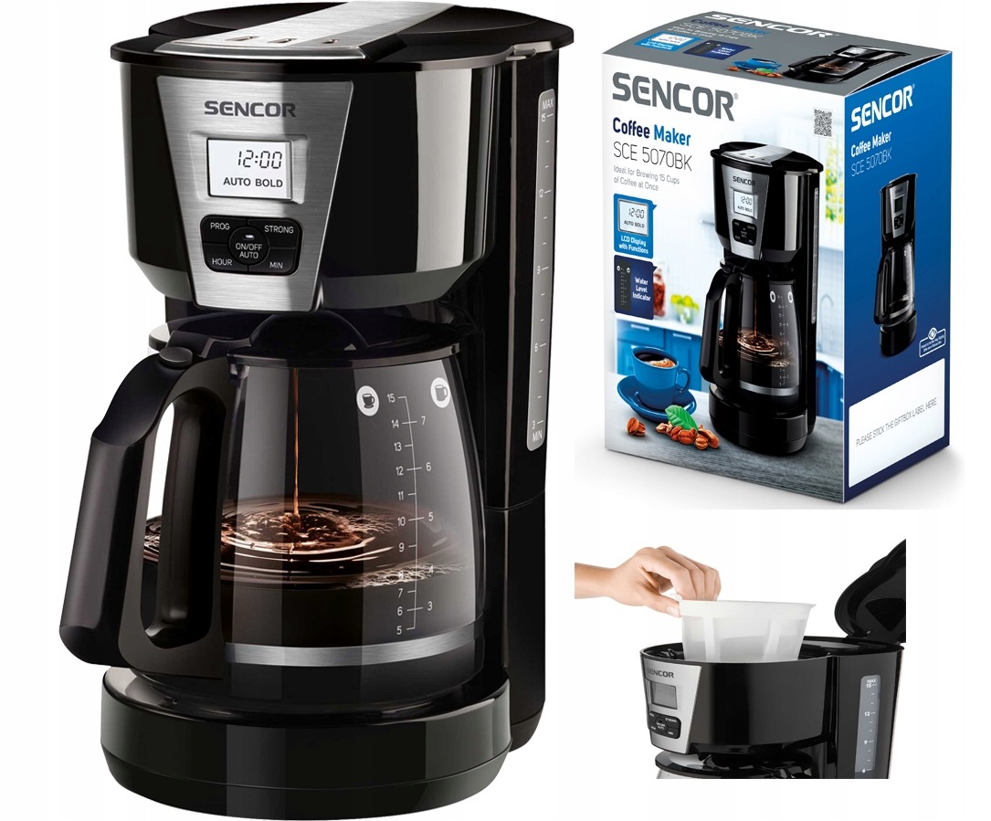 Ekspres przelewowy Sencor SCE5070BK 1,8 l