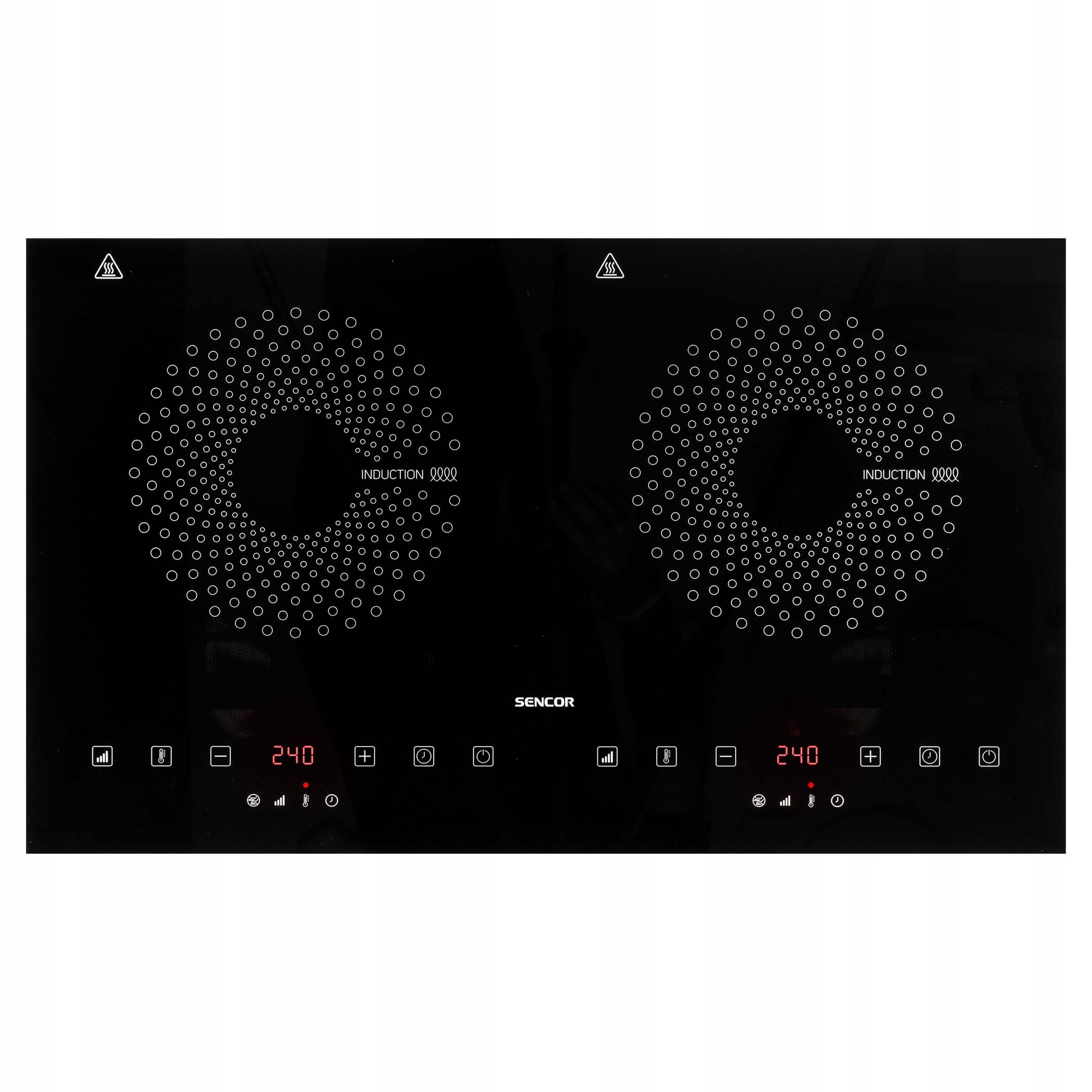 KUCHENKA ELEKTRYCZNA CERAMICZNA 2 PALNIKOWA BLACK