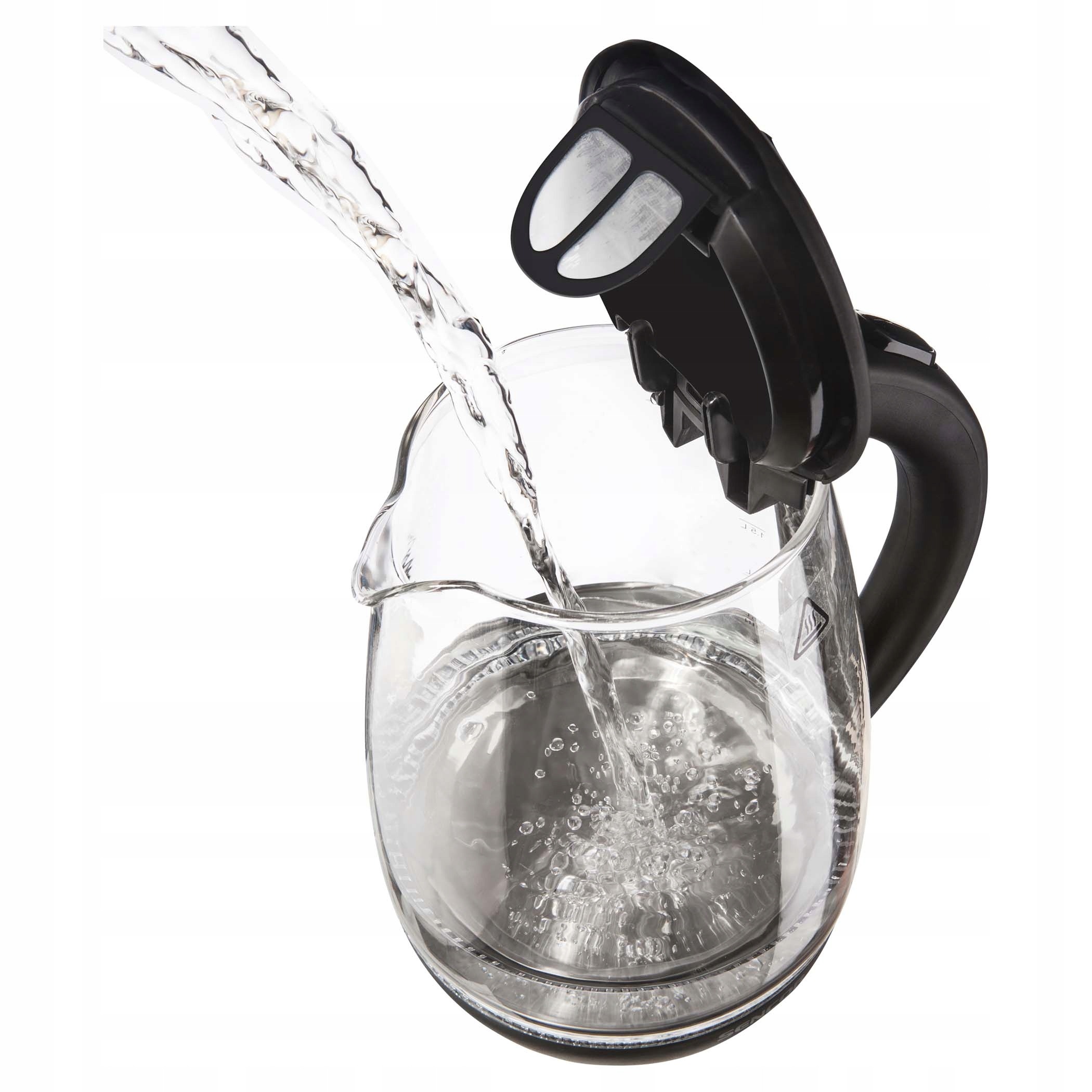 Czajnik elektryczny bezprzewodowy szklany czarny